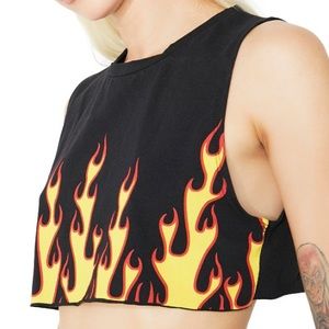 Up In Flames Crop Top